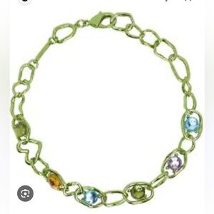 Collina Strada Gemstone Green Crushed Chain Necklace